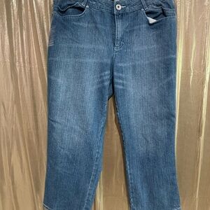 Stylish Blue Women's Cropped Jeans
